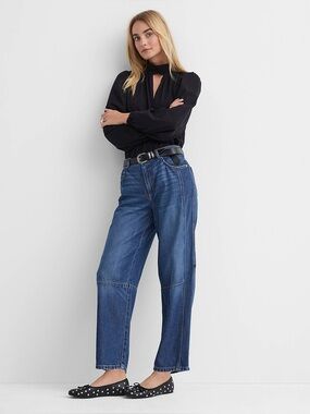 Loft High Rise The Barrel Jeans Size 27/4